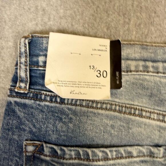 Brand New Kancan Juniors Size 13/30 90s Flared Leg Jeans Light Blue Acid Wash - Picture 12 of 13